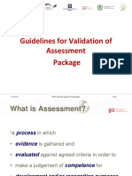 Assessment Package Validation