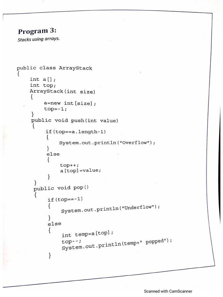 Data Structures Programs | PDF