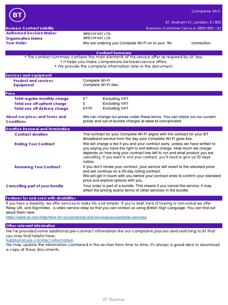 Complete WiFi | PDF | Consumer Price Index | Fee