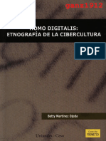 MARTÍNEZ OJEDA, BETTY - Homo Digitalis, Etnografía de La Cibercultura [Por Ganz1912]
