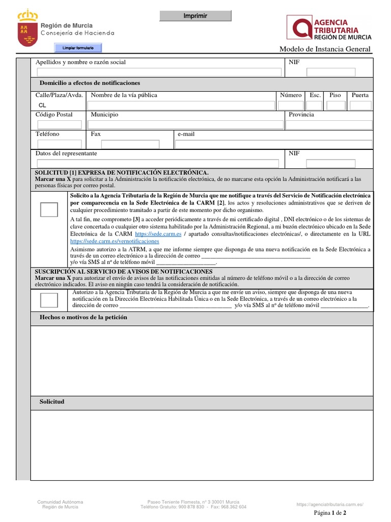 9407-Instancia General de La ATRM | PDF | Correo | Gobierno