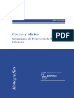 Cocina y Oficios. Informacion de Prevención de Riesgos Laborales