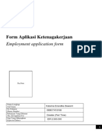 1.A. Form Aplikasi Ketenagakerjaan