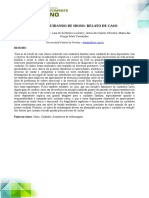 Cuidadora idosa enfrenta tensão moderada ao cuidar do pai dependente