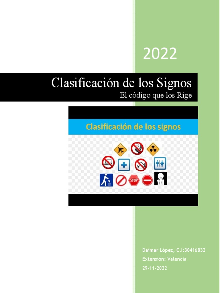 Clasificación de Signos en Semiótica | PDF | Los símbolos | Ciencia ...