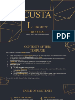 Custal Project Proposal - by Slidesgo