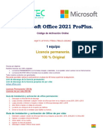 Licencia Office 2021 ProPlus, Dayna Ferrufino