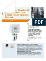 Ficha informativa de adaptador Bluetooh para equipos IO-Link