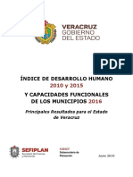 Veracruz. Informe IDH 2015 e ICFM 2016