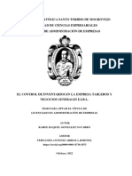 Control de Inventarios en La Empresa Tableros y Negocios Generales Eirl.