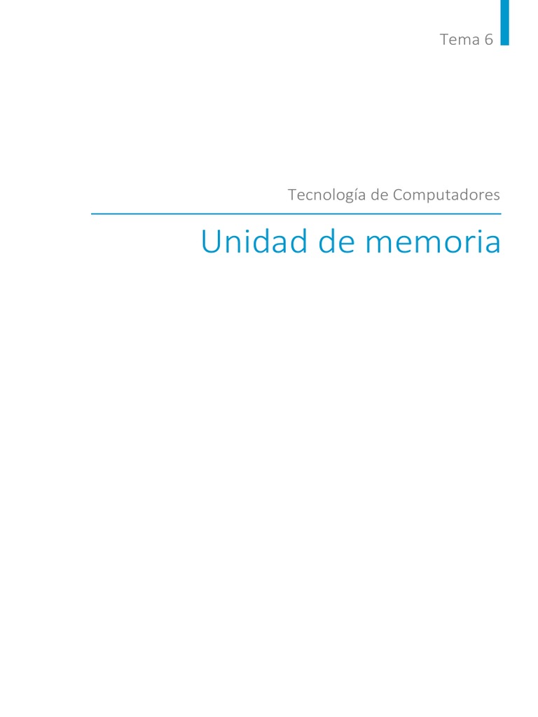Tema 16 | PDF | Almacenamiento de datos de la computadora | Caché ...