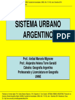 Sistema Urbano Argentino