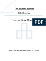 m1-d1 Instruction Manual For L.O. Hybrid System k8hs Series