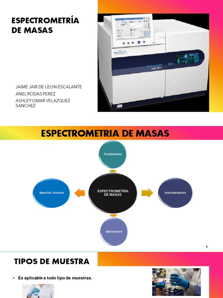 Espectrometría de Masas | PDF | Espectrometría de masas | Ionización
