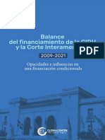 GCHR Balance Del Financiamiento de La CIDH y Corte IDH