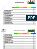 Lista de Asistencia Niños Agosto