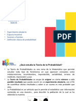 Sesión N° 01 - Elementos de Probabilidades - Definiciones Generales