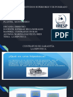 La hipoteca como garantía real en los contratos civiles