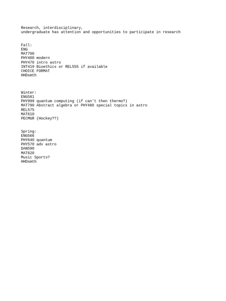 Courses | PDF