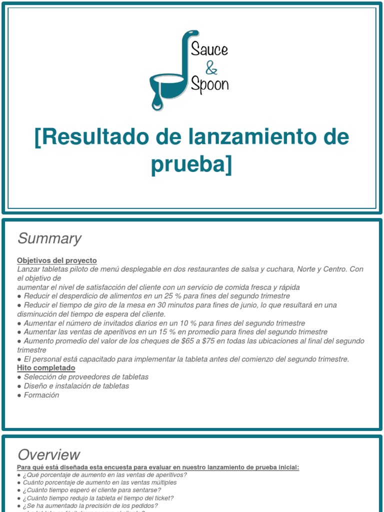 Activity Template Sauce & Spoon Test Launch Findings PDF