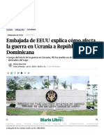 Embajada de EEUU Reacciona A La Crisis Económica en RD - Diario Libre