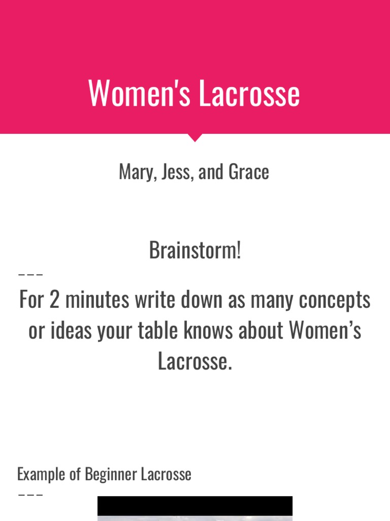 Siop Womens Lacrosse PDF Sports Rules And Regulations Sports