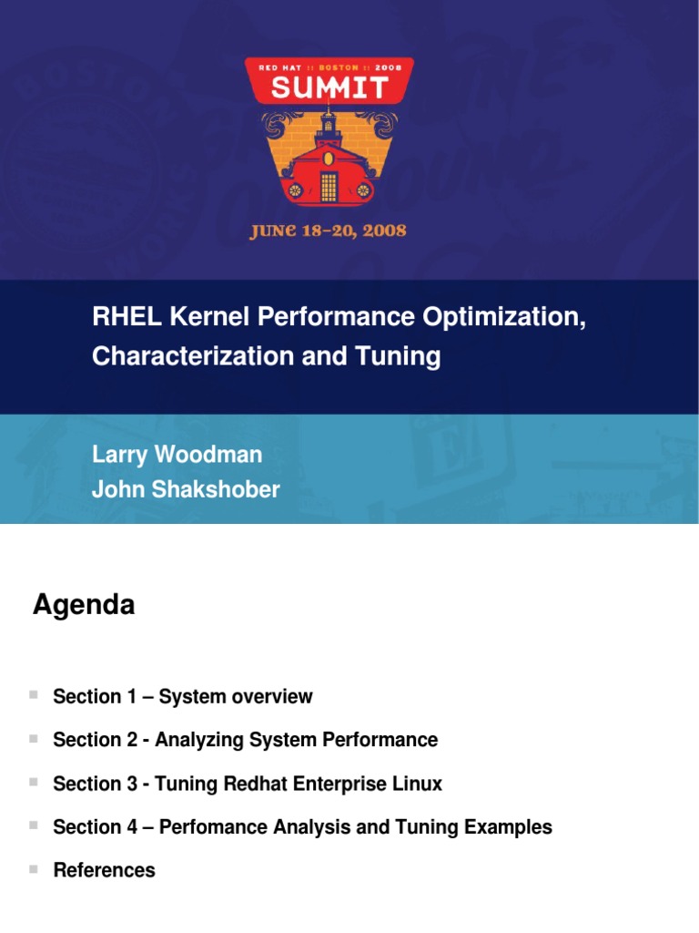 RHEL Kernel Performance Optimizations and Tuning | PDF | Kernel ...