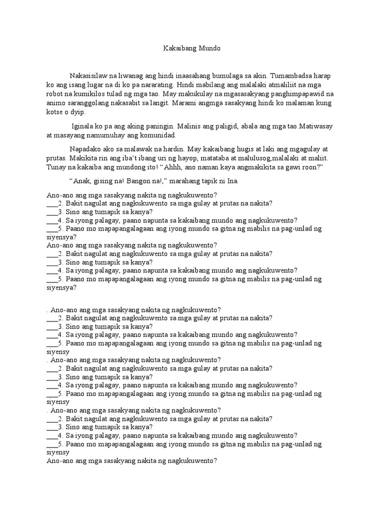 Reading Material Pdf