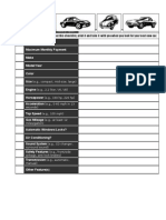 Vehicle Checklist Form