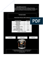 Formula Guide Novocolor HP Zero-Voc Colorant: Solid 100% Acrylic Stain