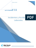 Unidad 11 Incidentes y Accidentes Laborales