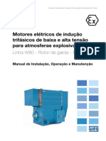 WEG Motores de Inducao Trifasicos para Atmosferas Explosivas Linha w60 13251498 Manual Portugues BR DC