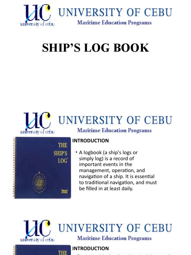 Ships Log Book PDF