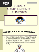 Higiene y Manipulacion de Los Alimentos