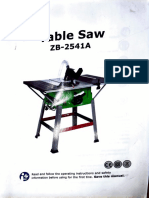 Table Saw ZB 2541A