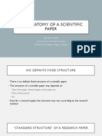The Anatomy of A Scientific Paper