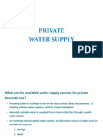 Private Water Supply
