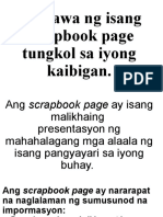 Gumawa NG Isang Scrapbook Page Tungkol Sa Iyong