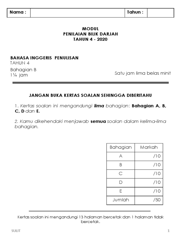 Year 4 Assessment Paper 2 Pdf