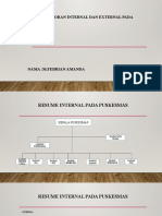 Resume Laporan Internal Dan External Pada Puskesmas