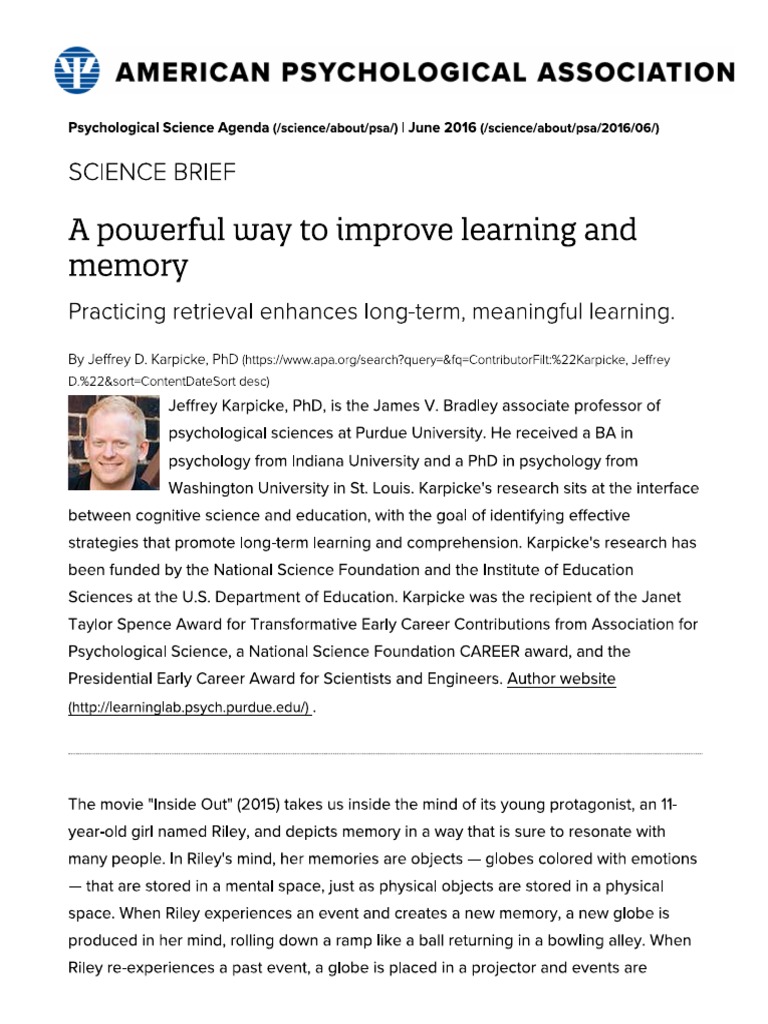 2016-karpicke-a-powerful-way-to-improve-learning-and-memory-pdf