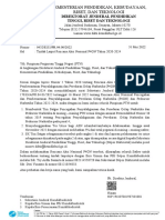 Surat Edaran Dirjen Diktiristek - Pelaksanaaan RAN P4GN Tahun 2022 - 2024