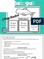 Belugas Writing Flap Books