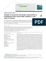 Analysis of Motorcycle Microscopic Characteristics at Roundabouts Under Mixed Traffic Condition: A Case Study of Vietnam