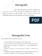 Demografía: dinámica y estructura poblacional