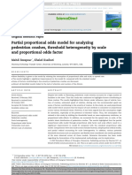 Partial Proportional Odds Model For Analyzing Pedestrian Crashes, Threshold Heterogeneity by Scale and Proportional Odds Factor