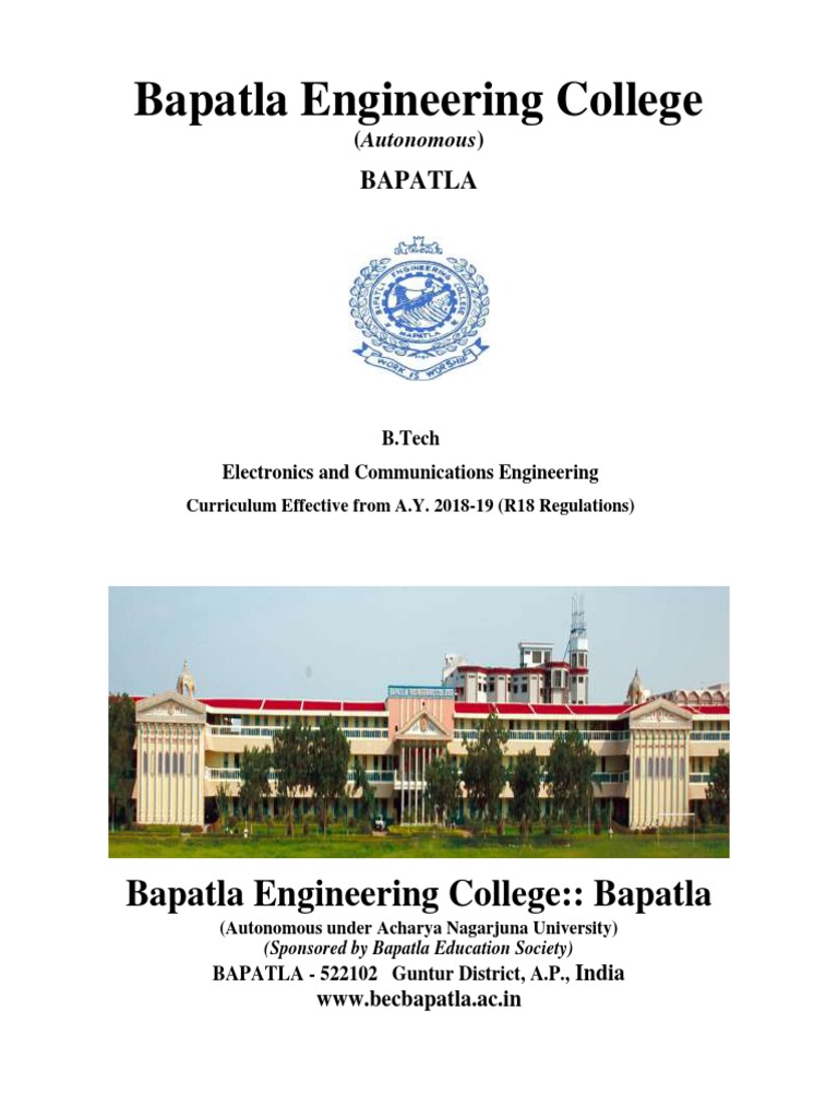 R18 Ece Syllabus - Bec | PDF | Equations | Ordinary Differential Equation