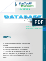 DBMS Lecture 1: Introduction to Databases, Data Models & Entity Relationship Model