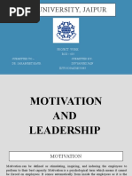 Motivation and Leadership