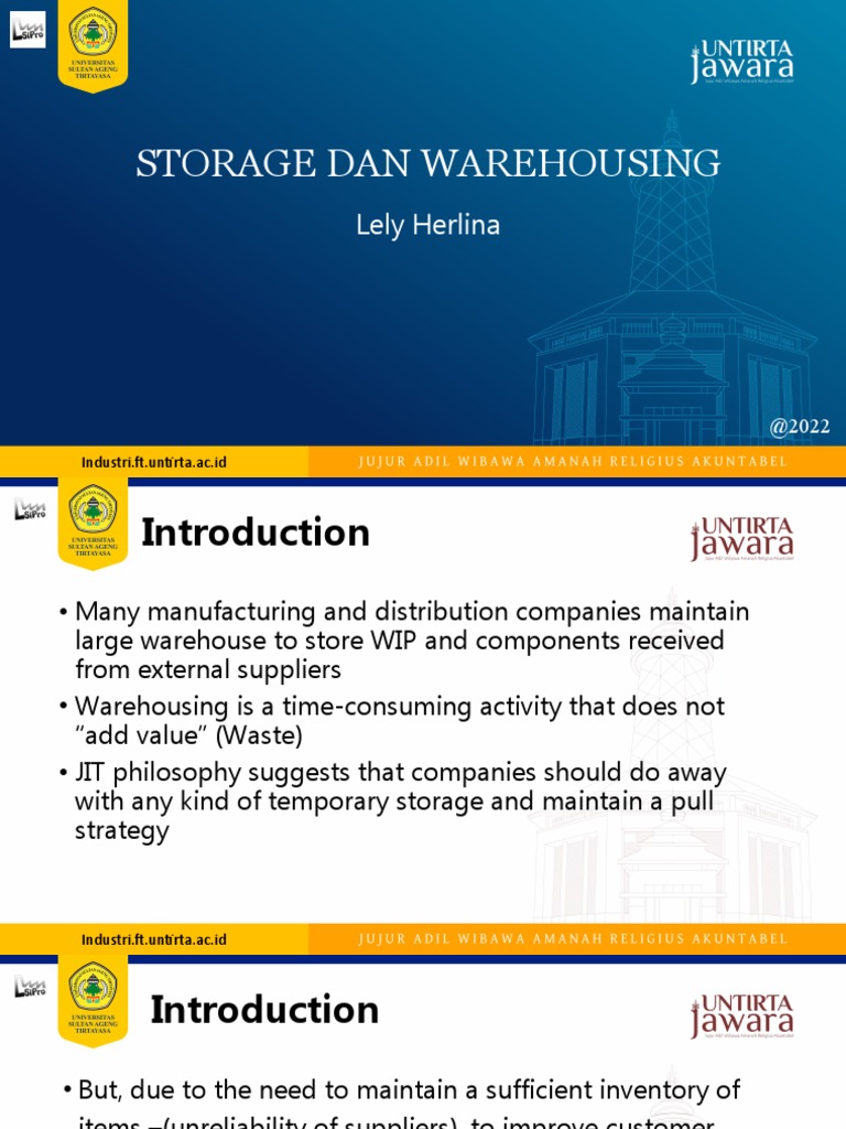 5-6 - Storage Dan Warehousing - 1 | PDF | Warehouse | Supply Chain ...